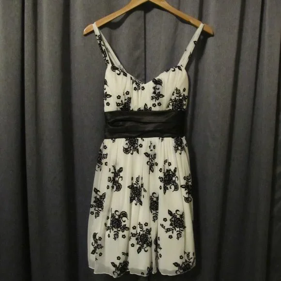 black and white empire waist dress Classic Regency Era Black Lace Dress